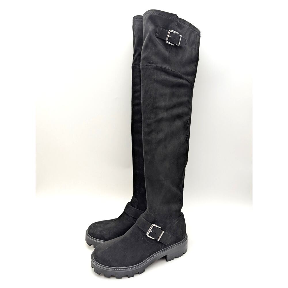 Marc Fisher LTD Ganven Over the Knee Boots Women's Black Size US6.5M EU37